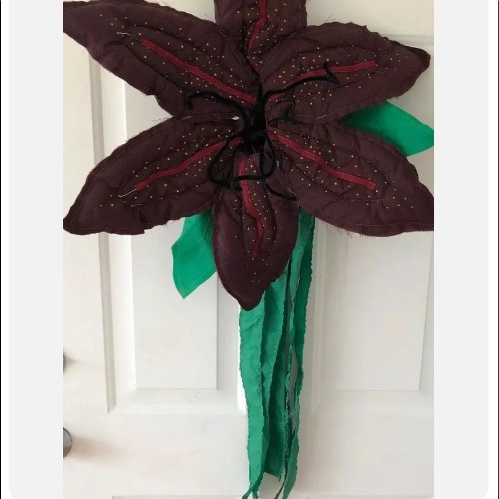 SPRING SUMMER FALL FLORAL IRIS WINDSOCK WINDBANNER FLAG NEW